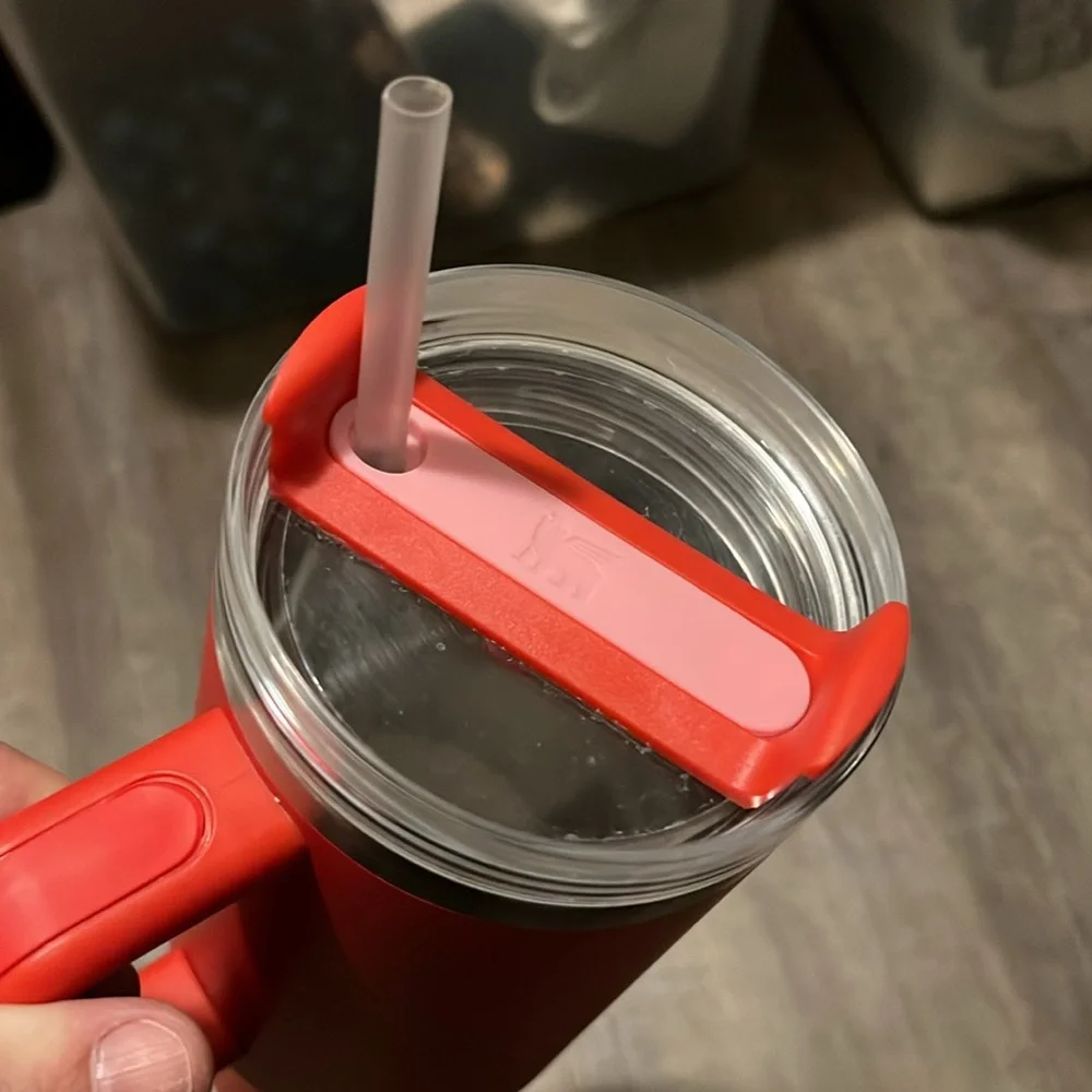 Stanley Red Insulated Tumbler with Straw - Picture 2 of 3